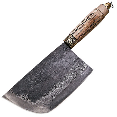 李麻子剁骨头专用肉刀斩骨商用剁骨加厚斧头刀玄铁专业屠宰夫刀具