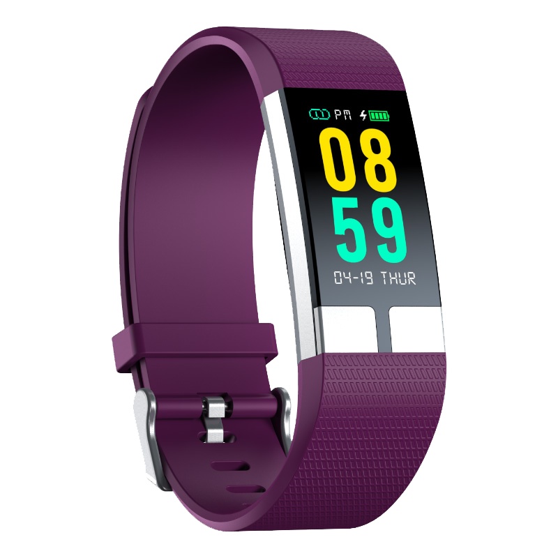[精准度跃升]dido血压智能手环男运动监测高器心率心电图老人心脏心跳睡眠健康防水计步器手表女 G23紫色