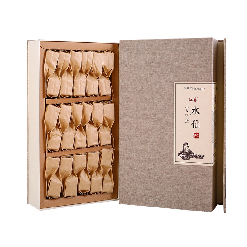 红尊大红袍茶叶武夷岩茶正宗水仙茶乌龙茶兰花香野尊侯礼盒250g