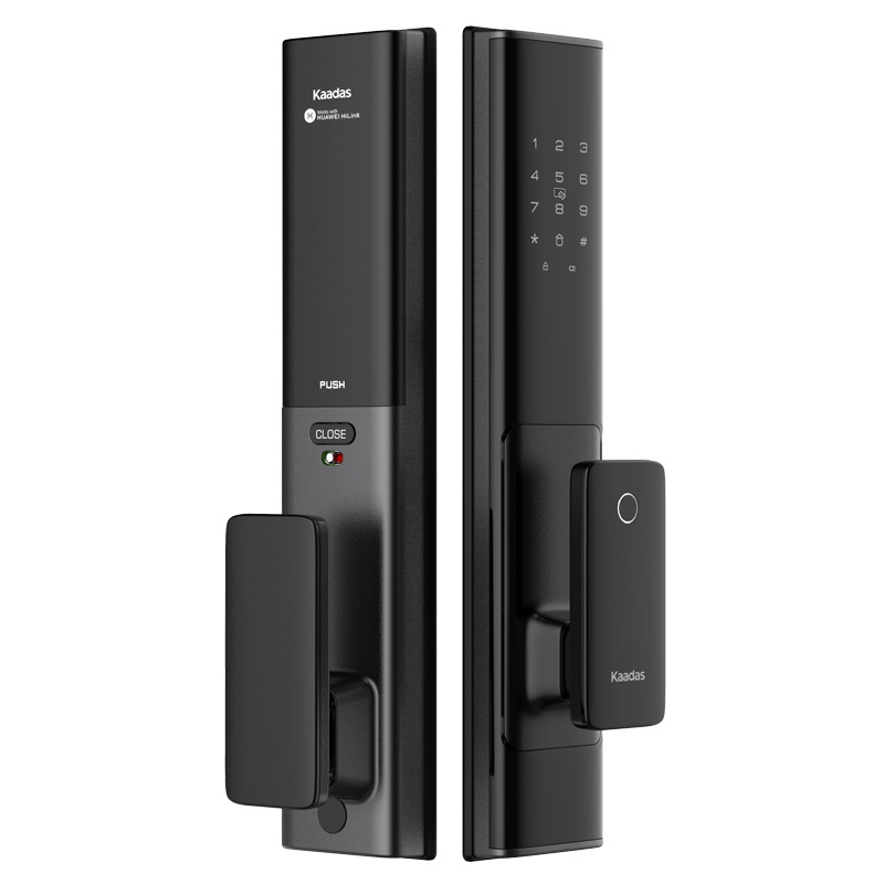 凯迪仕(Kaadas)智能锁HK600星空灰电子指纹锁推拉式全自动智能门锁家用防盗门锁防猫眼锁电子密码锁