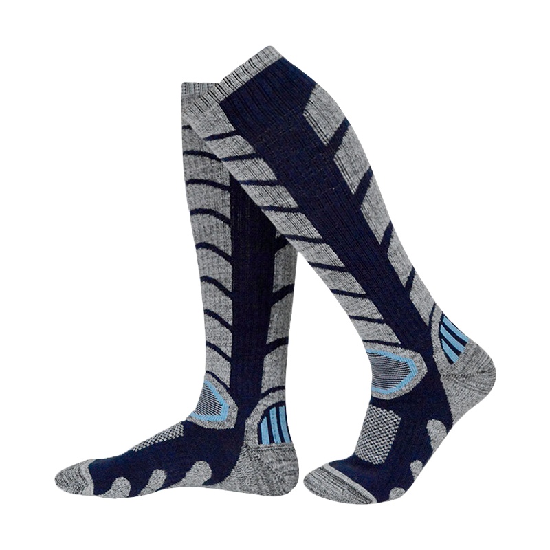 三极户外(Tripolar) TP3371 滑雪袜户外运动袜秋冬季加厚毛圈雪地袜子男保暖高帮透气速干袜