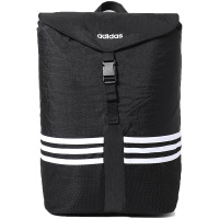 adidas阿迪达斯NEO男包运动休闲包双肩包学生背包DM6165 DM6165黑+白