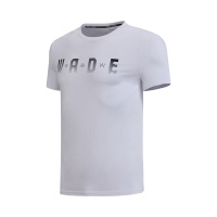 李宁(LI-NING)短袖T恤男士夏季韦德系列棉质舒适休闲运动上衣短袖运动服AHSN143