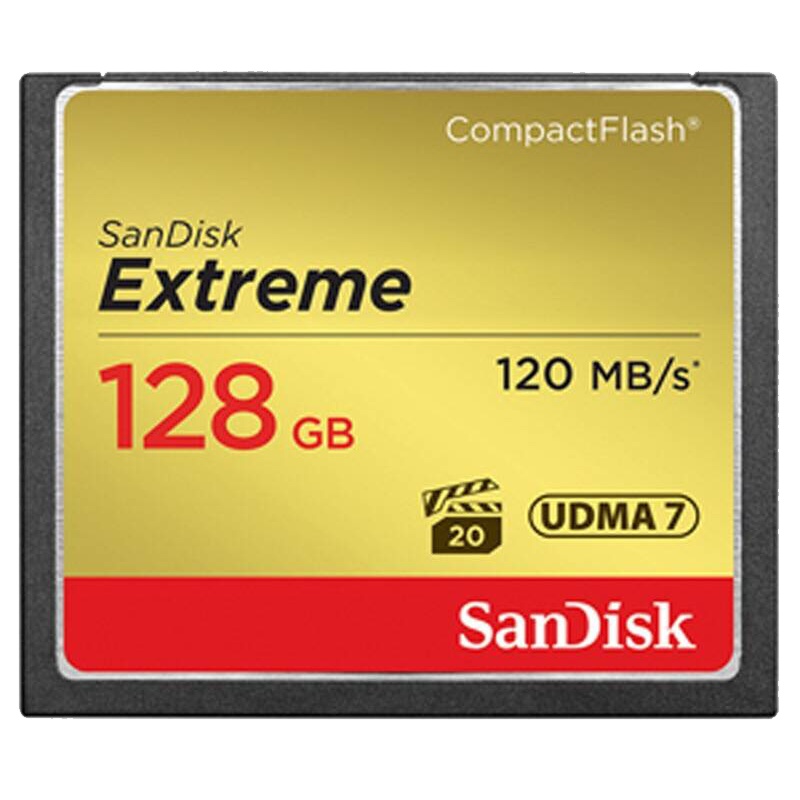 [免邮]闪迪(SANDISK)Extreme(128GB) 800X CF存储卡(120M/S) 相机卡 上海金童