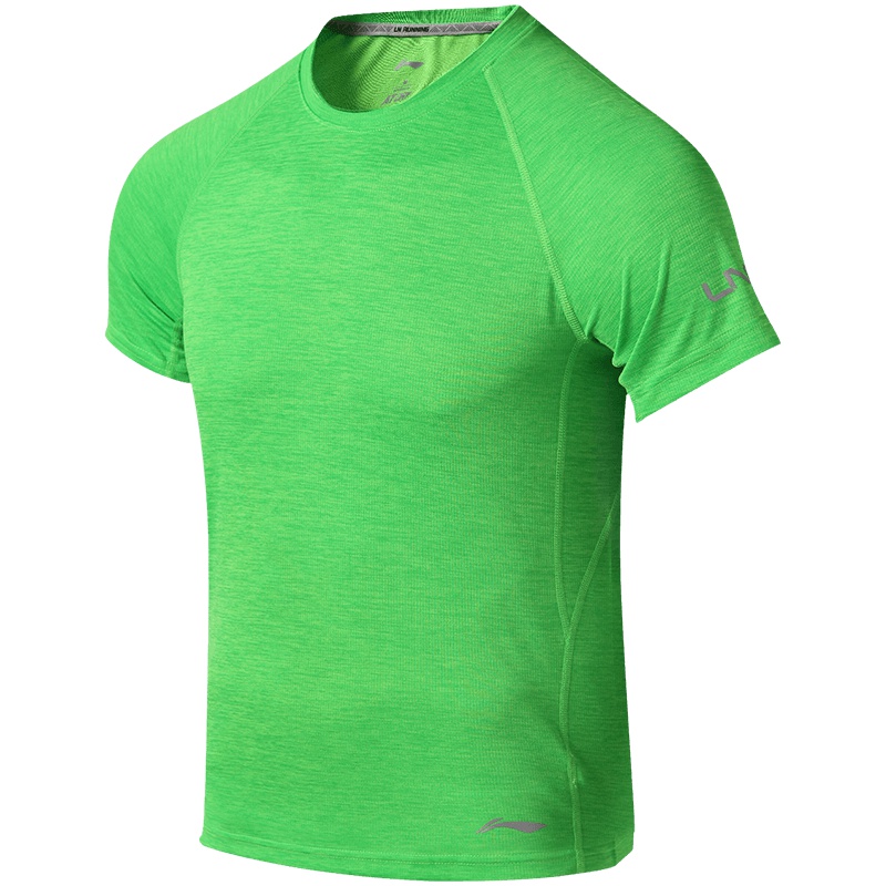 LINING李宁短袖T恤男士新款跑步系列快干反光反光跑步服短装夏季运动服ATSM209