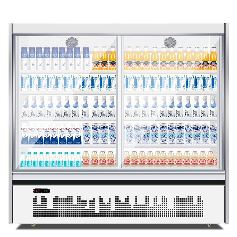 希冷(XILEN)风幕柜水果保鲜柜展示柜冷藏饮料柜酸奶啤酒柜商用冰柜超市生鲜蔬菜保鲜柜 升级款1800*700*1900