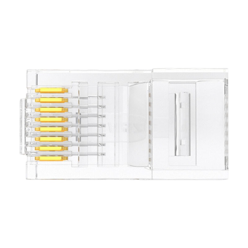 优越者 超五类水晶头 透明色100个/盒