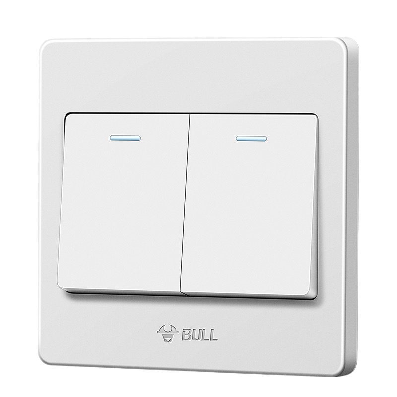 公牛开关插座 两开单控