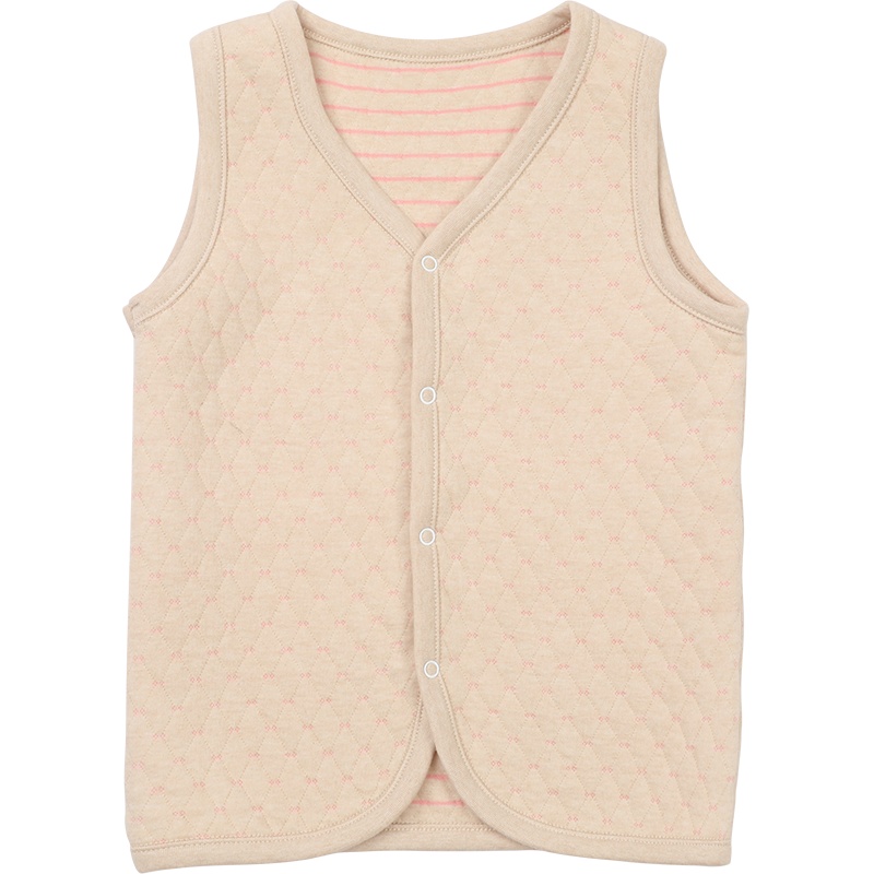 儿童彩棉空气层背心柔软舒适女童背心