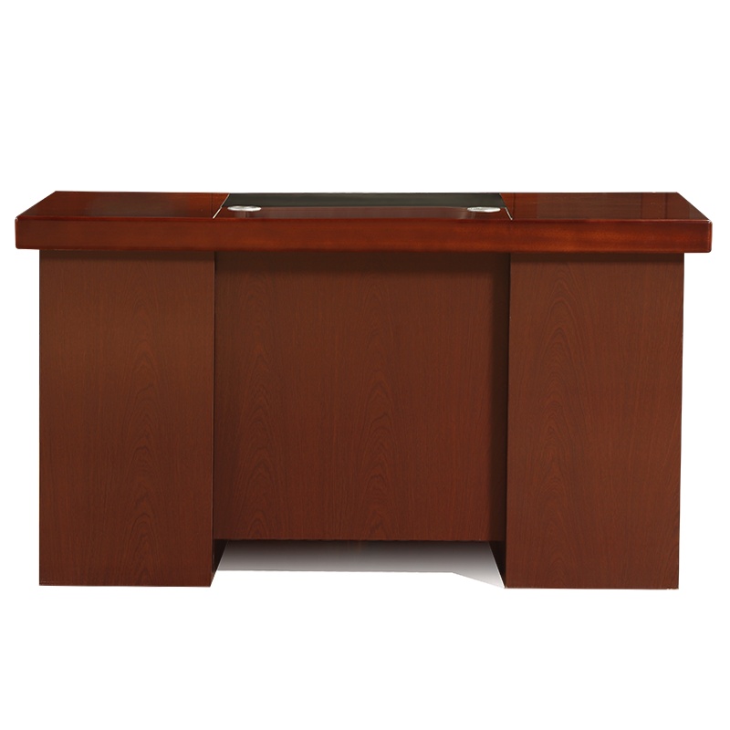巨高家具中式实木贴皮油漆办公桌班桌 默认胡桃色