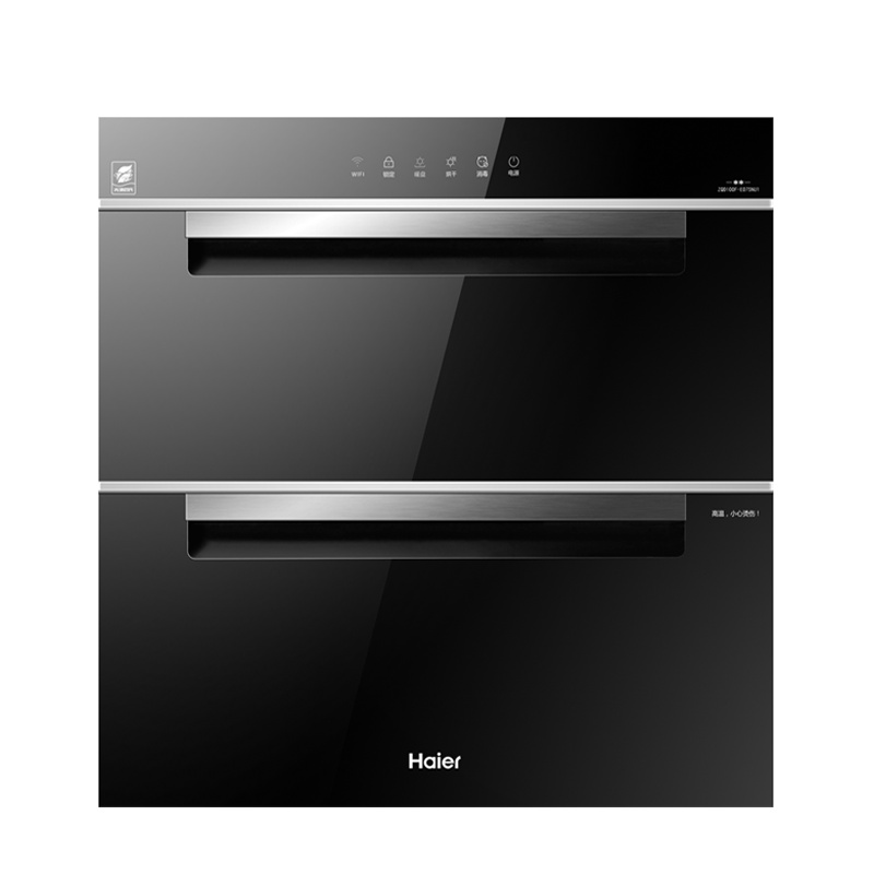 海尔(Haier)100L嵌入式医疗级消毒柜 ZQD100F-E07SNU1智能跟踪 远程智控 餐具暖盘 家用大容量