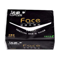洁柔(C&S)Face(黑色) 天然无香130抽3层抽取式纸面巾(3包装)