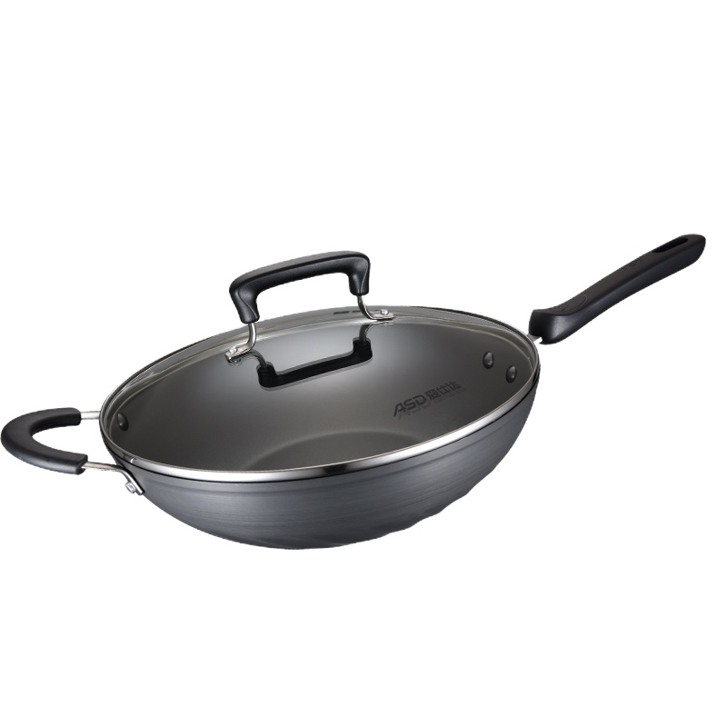 爱仕达(ASD) CL32T5TG 油你控金刚旋风炒锅 天蓝色
