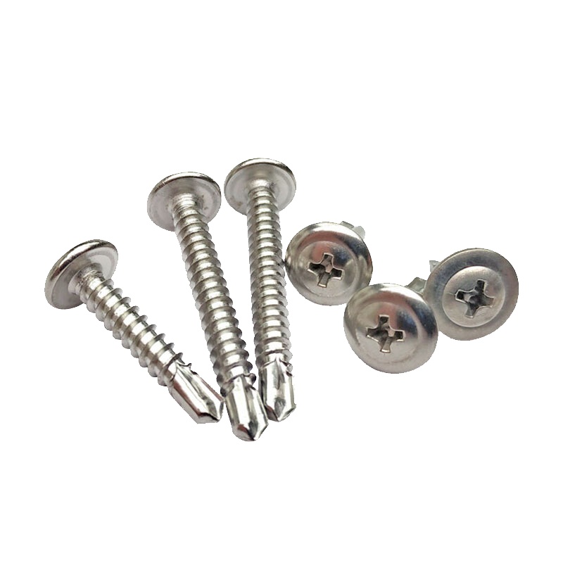 工霸 410华司钻尾螺丝 十字大扁头钻尾螺丝钉自攻自钻圆头燕尾螺钉