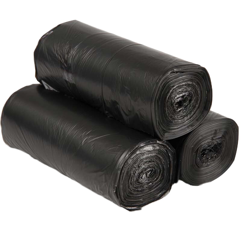 得力33067DJ垃圾袋(黑)(3卷/套)45×55cm八角底 3包装