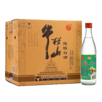 牛栏山二锅头陈酿白酒白牛二52度500ml*12瓶整箱装
