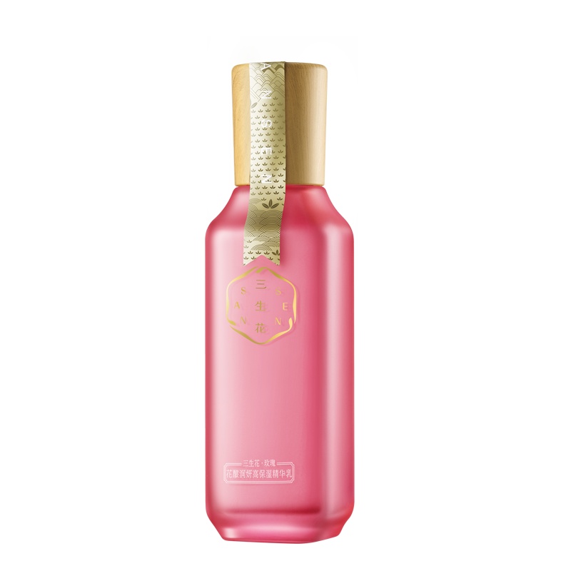 百雀羚三生花乳液玫瑰舒缓高保湿精华乳100ml 舒缓保湿补水滋润任何肤质敏感性肌肤女