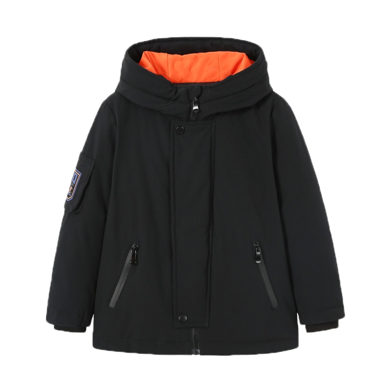 高梵童装2019秋冬新款加厚中长款儿童羽绒服男童白鸭绒洋气正品冬