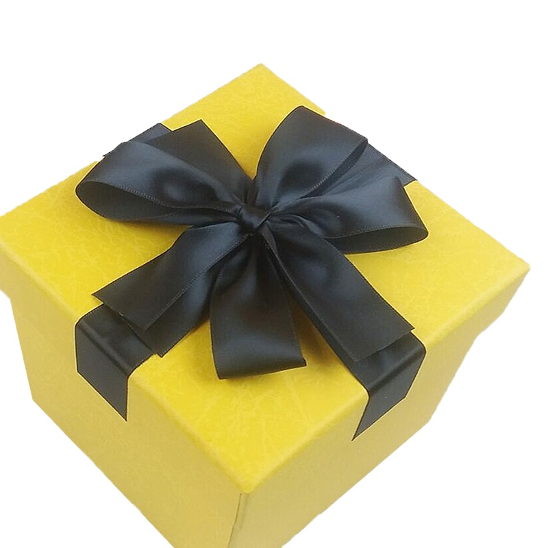 包装礼品盒子黄色(16*16cm)