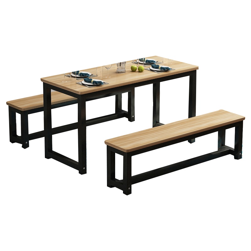 创世人 餐桌椅快餐桌椅经济型 商用汉堡小吃店桌椅饭桌椅食堂餐桌椅组合