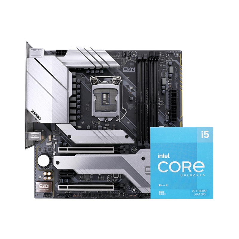 七彩虹CVN Z590M GAMING PRO V20+Intel i5-11600KF CPU主板套装
