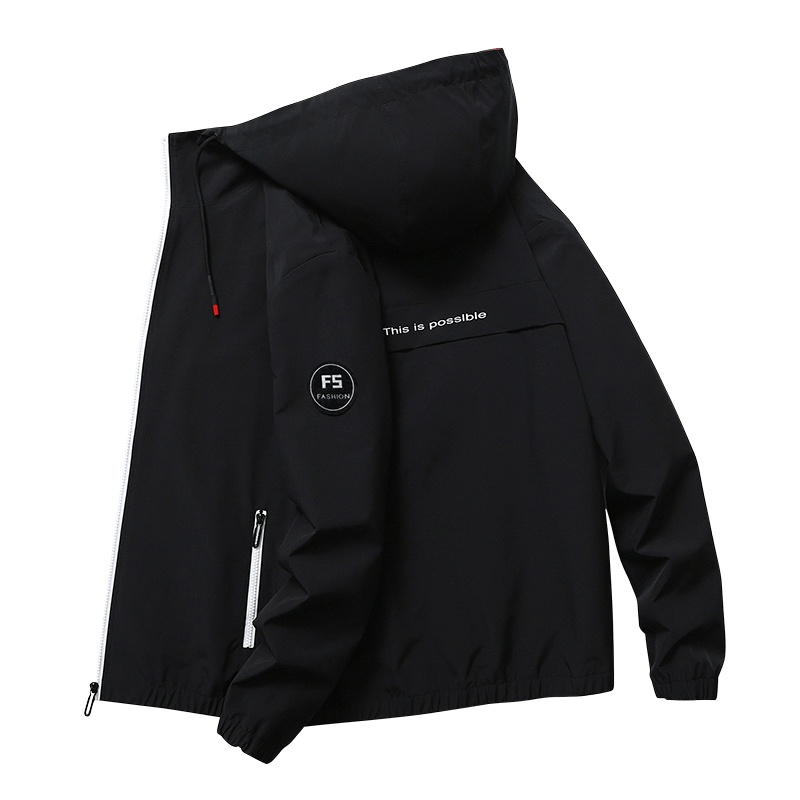 羅蒙(ROMON)夹克男春秋季新款男士外套修身韩版潮流休闲帅气春秋工装男式