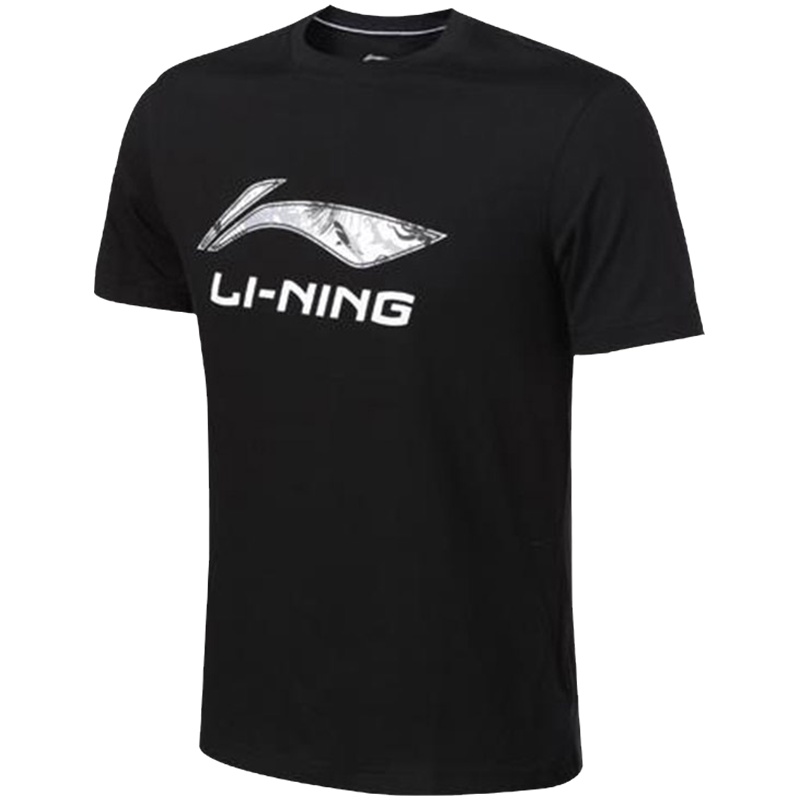 李宁男子运动短袖T恤潮流休闲夏季圆领印花运动上衣