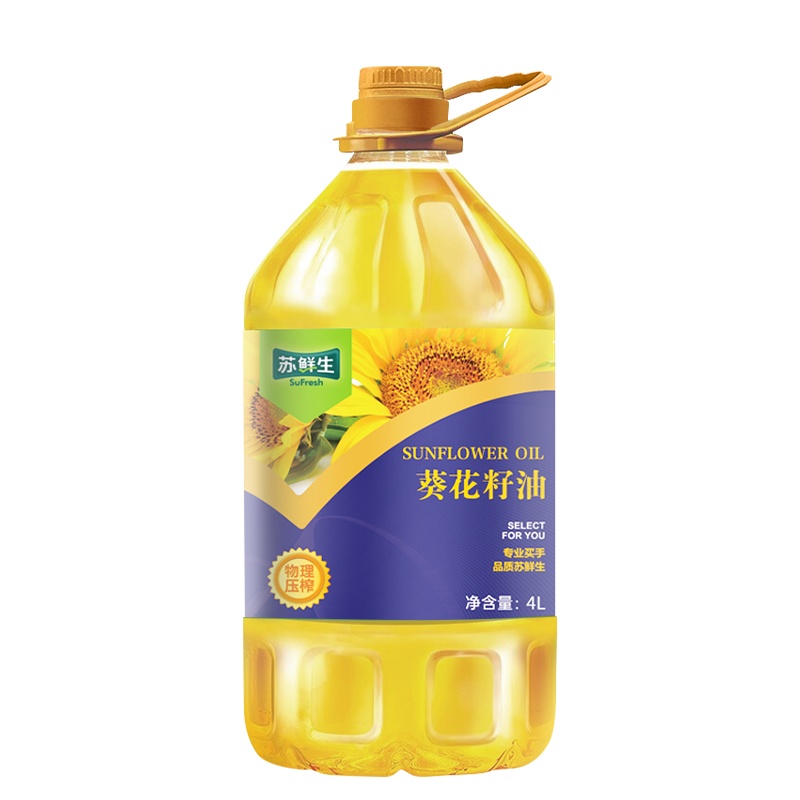 苏鲜生 [苏宁自有品牌] 压榨一级葵花籽油 4L