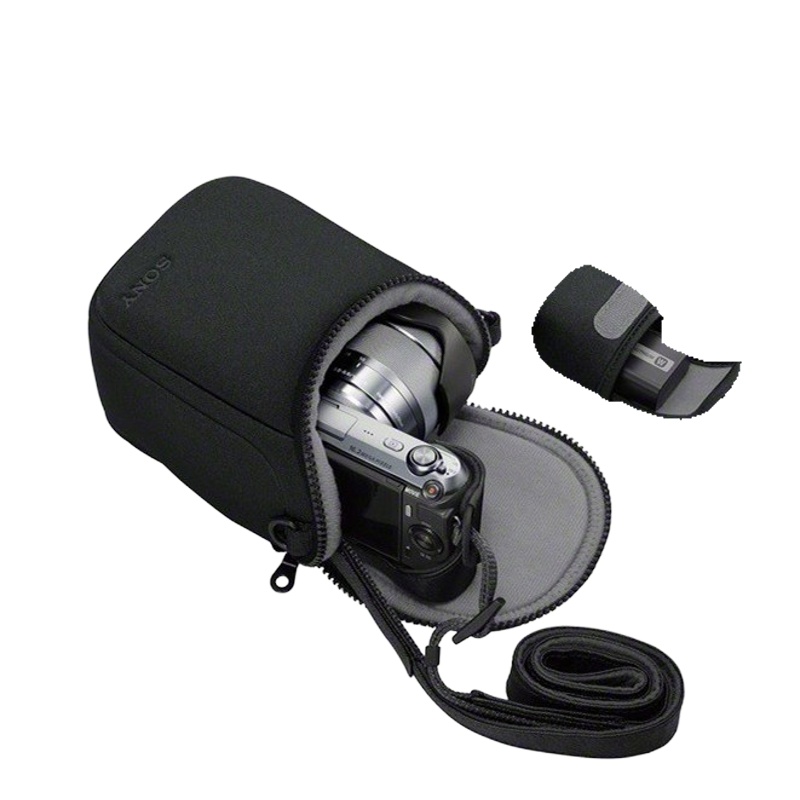 SONY索尼ILCE-A5100 A6000 NEX-7 5R 5T 5N F3微单相机包 保护套 SONY标志黑色+防