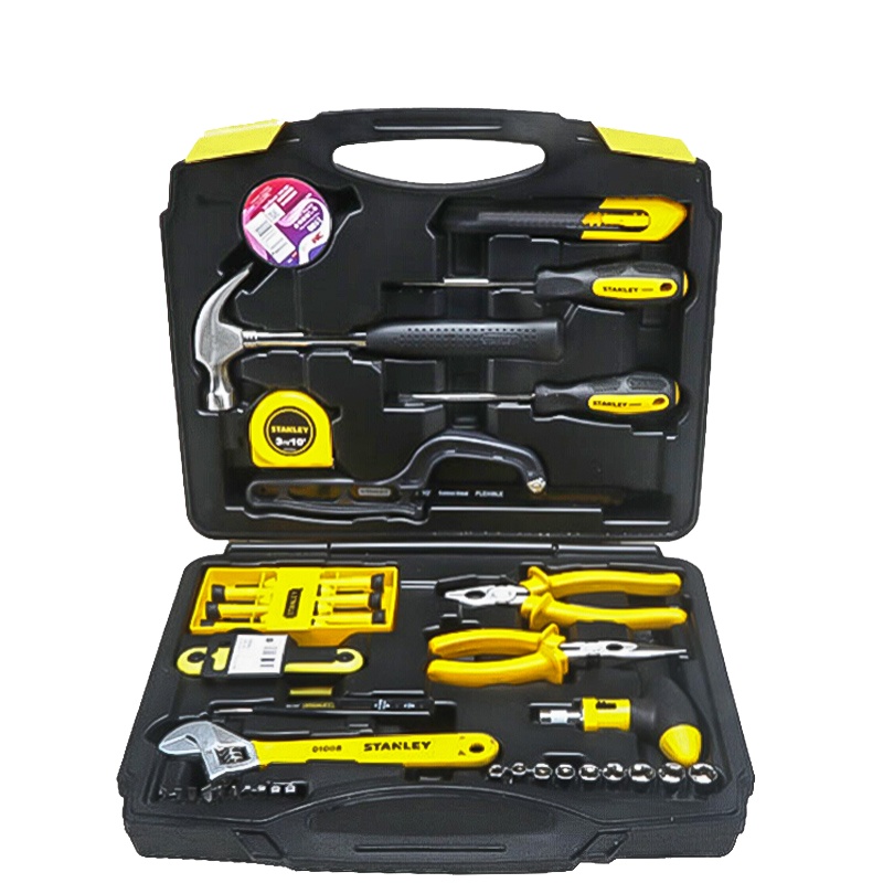 史丹利45件套五金工具大全工具箱套装家用工具套装五金维修工具组