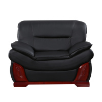 富和美皮艺沙发办公沙发接待会客办公室家具办公沙发32单人位沙发