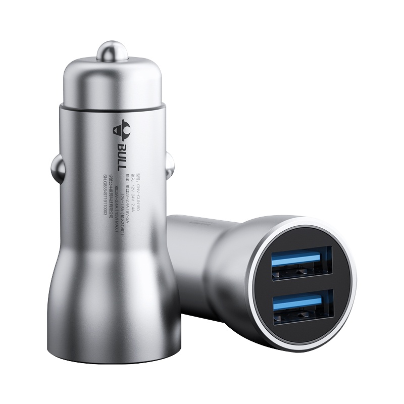 公牛车载充电器无线usb快充汽车内点烟器转换插头24v一拖二三车充