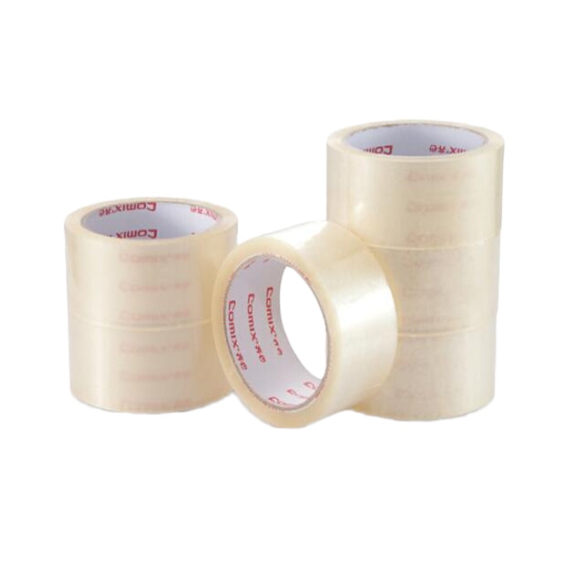 齐心(COMIX)6卷装45mm*60y(54.8米)透明封箱宽胶带 JP4506-6