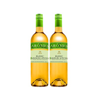 法国原瓶进口 奥莫斯荔枝味配制酒 Aromes blanc saveur litchi双支装750ml*2
