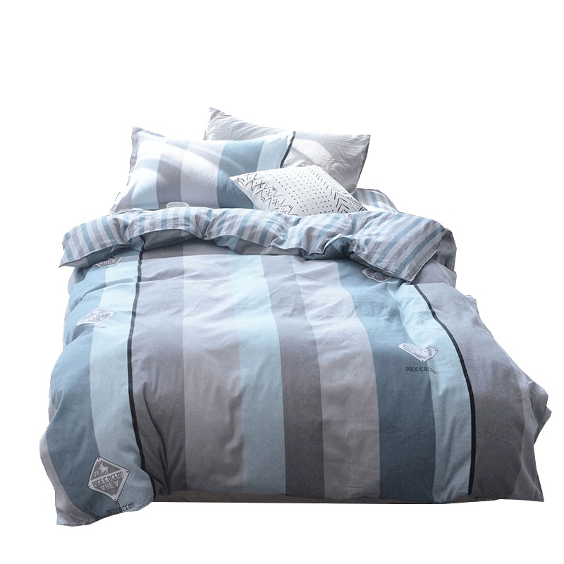 北极绒(Bejirog)家纺 纯棉三件套1.2m床品套装大学生宿舍卡通可爱单人全棉被单男生被套160×210cm绗缝