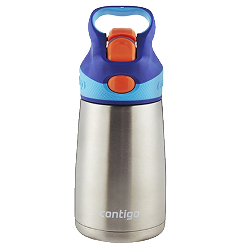 [专为宝宝设计]Contigo康迪克 美国进口 儿童保温杯吸管杯 宝宝不锈钢水壶男女学生水杯 296ml