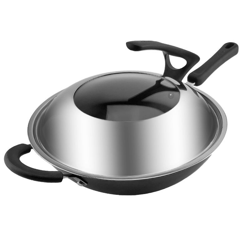 云南爱仕达铸铁锈不了炒锅CF32B1J家用32cm电磁炉燃气灶通用