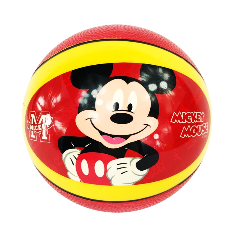 [苏宁易购]迪士尼儿童拍拍球男孩女孩小皮球幼儿园户外运动篮球玩具H1326红+西瓜把手球17006