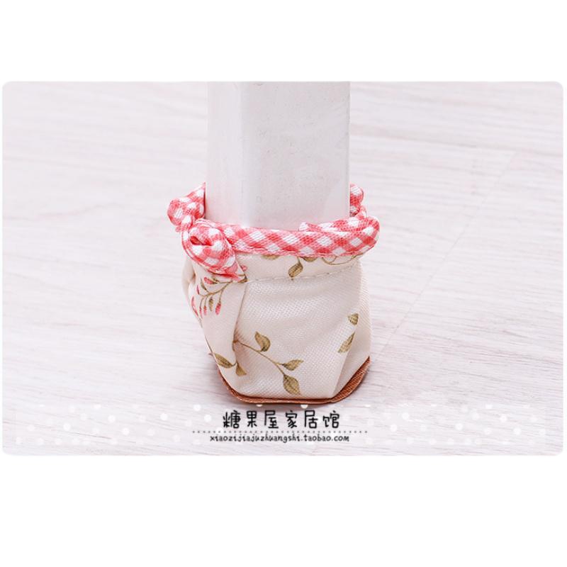 家柏饰(CORATED)苏菲公主田园布艺桌脚套 椅子脚套 凳脚套 包边脚套 松紧桌椅脚套