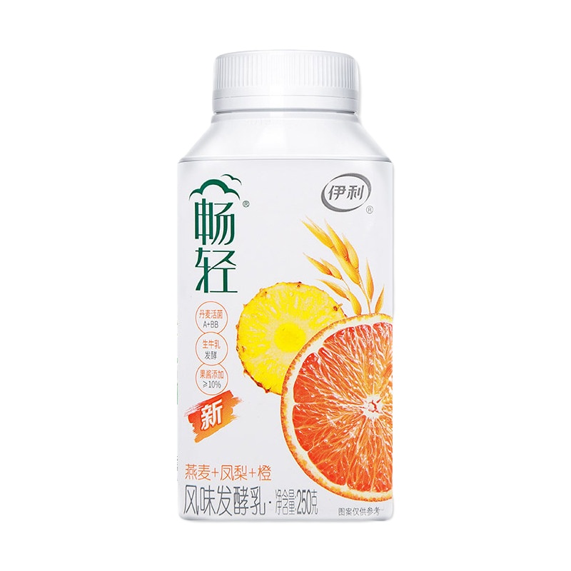 伊利畅轻风味发酵乳 凤梨橙 250g