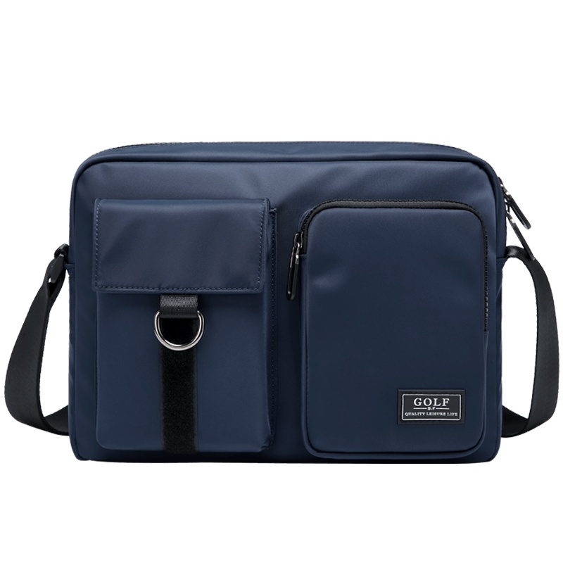 高尔夫GOLF休闲单肩包男时尚大容量斜挎包防泼水轻便多口袋可装IPAD潮流男士运动包