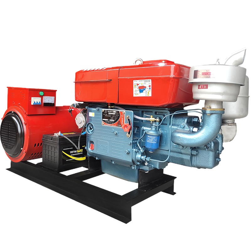 单缸柴油发电机组12KW三相380V+电瓶启动
