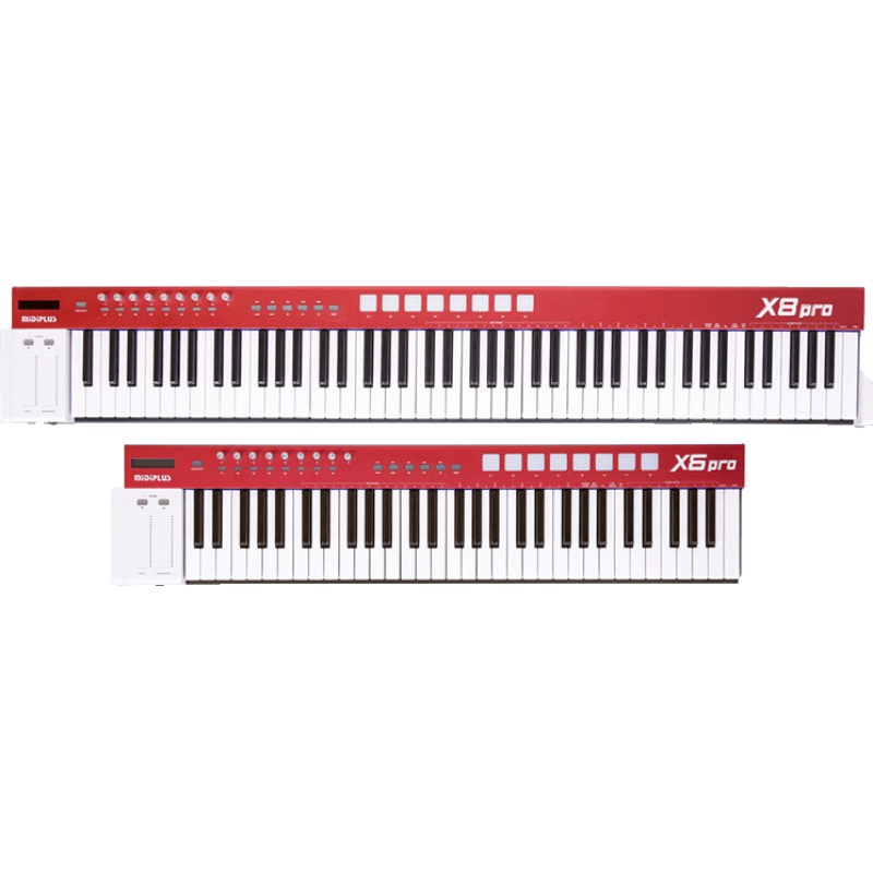 MIDIPLUS X8 X6PRO 升级MIDI键盘88 61键 自带音源电子钢琴练习 乐器配件