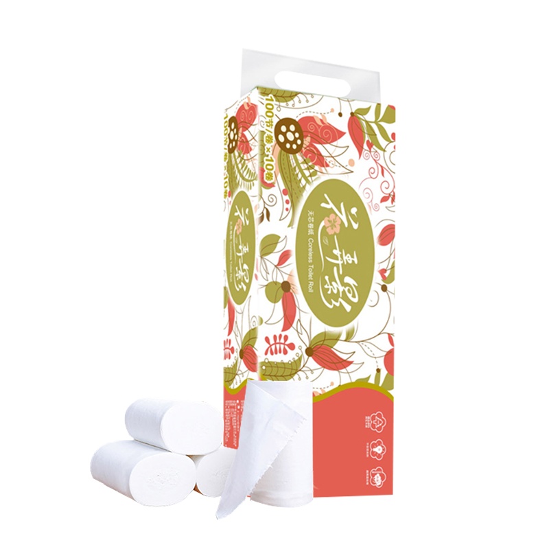 花弄影 卷纸 凡花絮事系列3层10卷无芯卷纸家用厕纸卫生纸