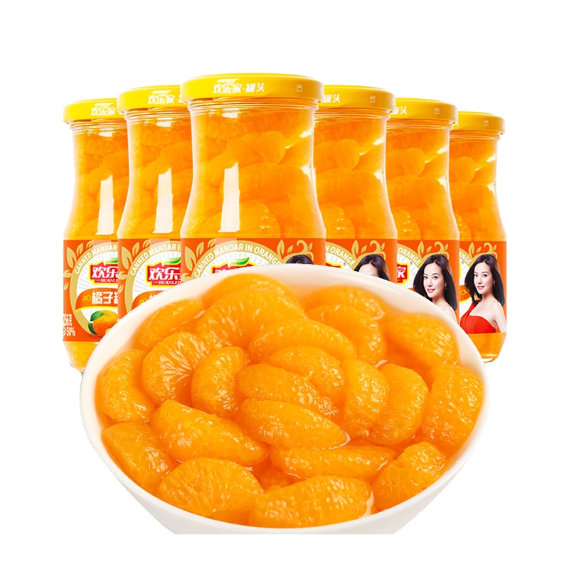 欢乐家桔子罐头256G/瓶