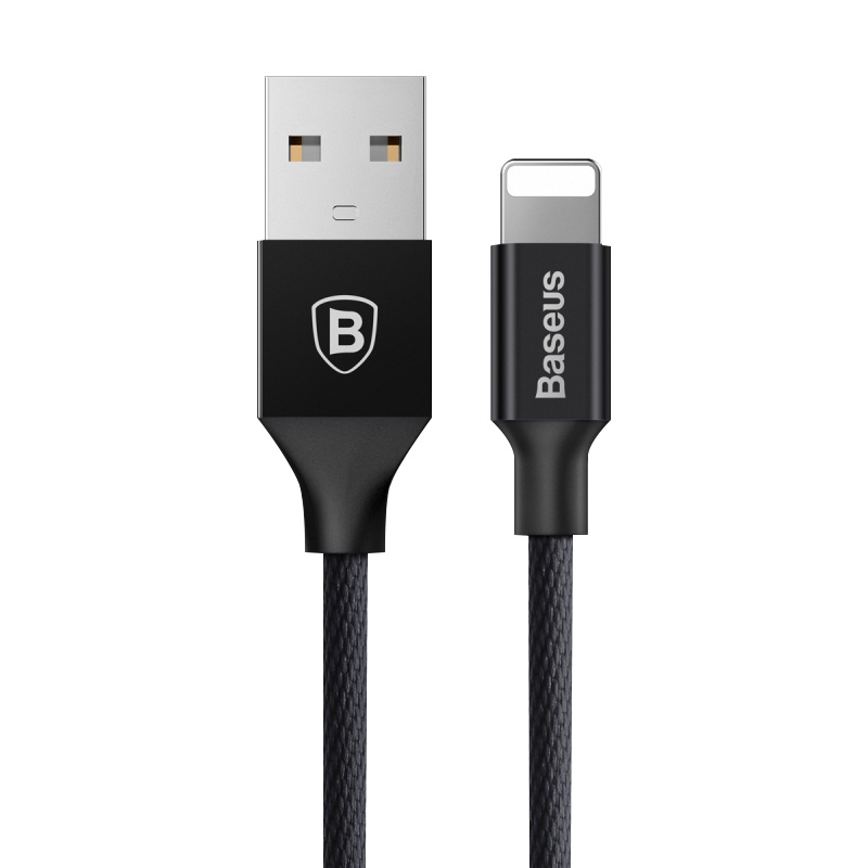 倍思（Baseus）苹果数据线2A快充手机充电线ipad适用于iPhone6s/7/8Plus/X电源线 1.8m 黑色