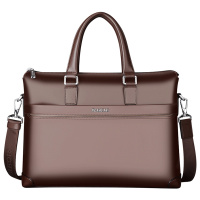 【顺丰配送】Padieoe手提包男士新款牛皮包公文包男单肩包斜挎包商务休闲男包