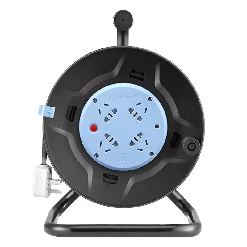 公牛线盘移动式电缆绕线卷盘线轴滚拖线空盘 [8030带线3X1平方30米]带过热保护