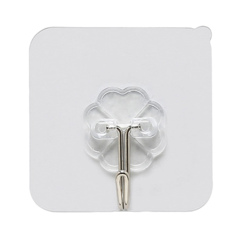 企购优品挂钩强力粘胶贴墙壁壁挂承重吸盘厨房挂勾无痕粘贴门后免打孔粘钩20个装