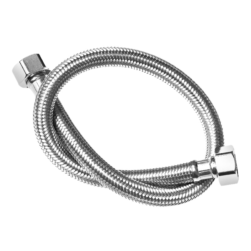 1米金属软管不锈钢编织尖头加长冷热进水管厨房洗菜盆面盆水龙头配件连接软管